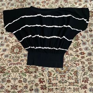 𝅺black Tie Dye Top Sz M